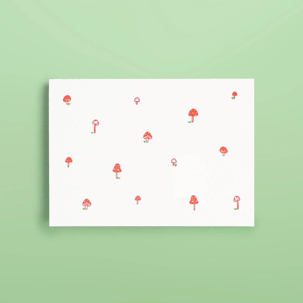 Mushroom Pattern Letterpress Card Box Set