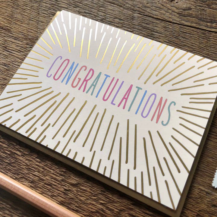 Congrats Beams Card