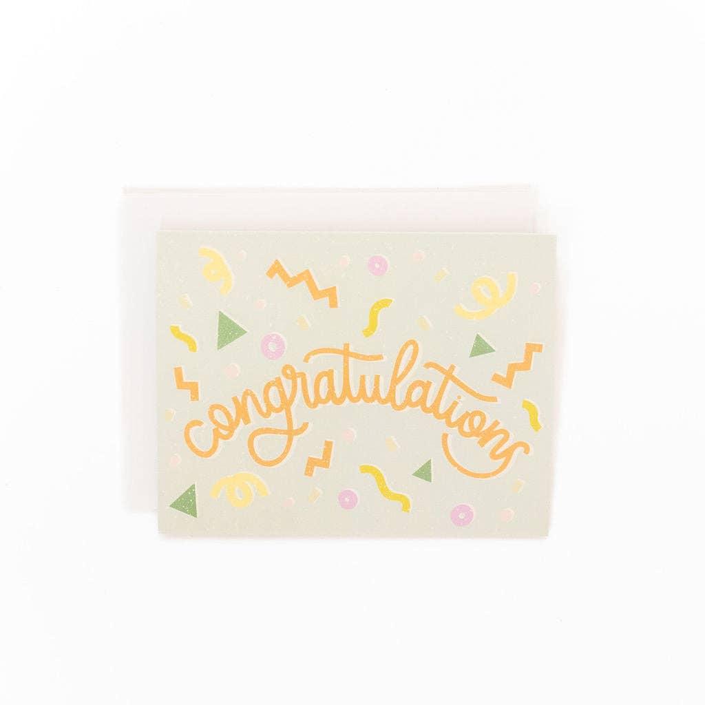 Confetti Congratulations Greeting Card