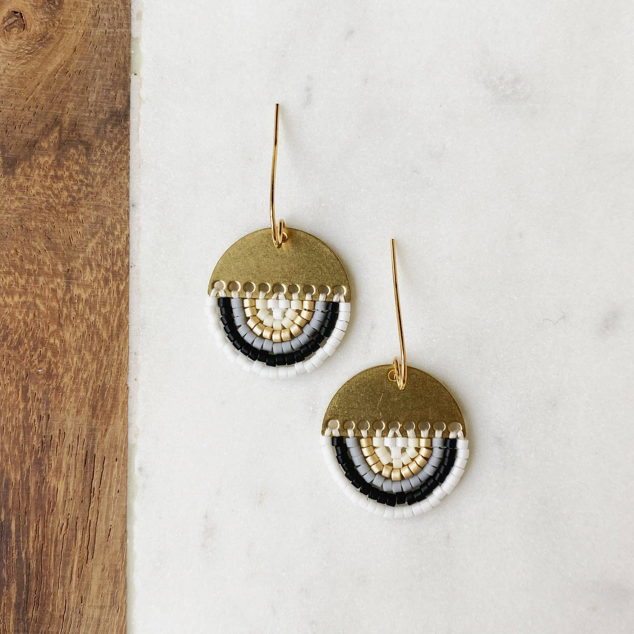 Sunrise Earrings: Neutral