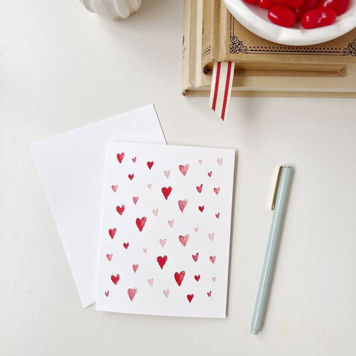 Heart Notecards - Greeting Card Set of 8