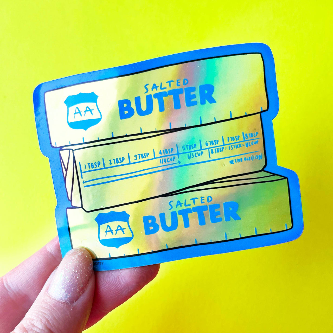 Holographic Butter Sticker