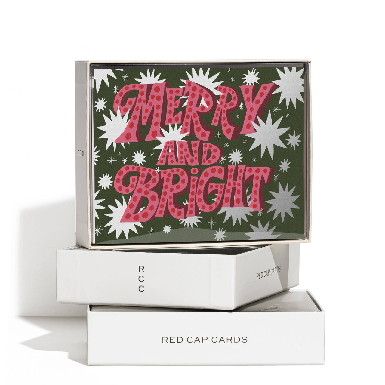 Sparkling Merry holiday greeting card: Singles