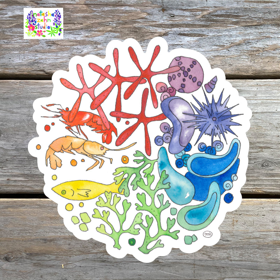 Marine Color Wheel Sticker