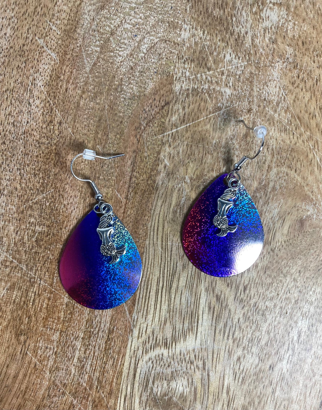 Lure Earrings - Pink/Blue/Silver