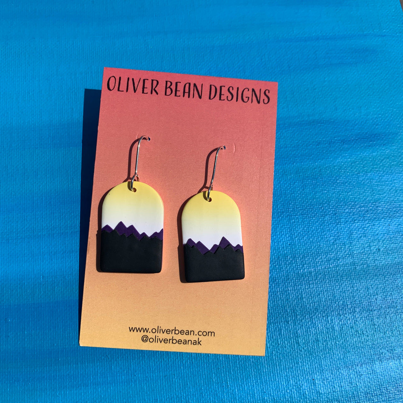 Non-binary Mountain Earrings