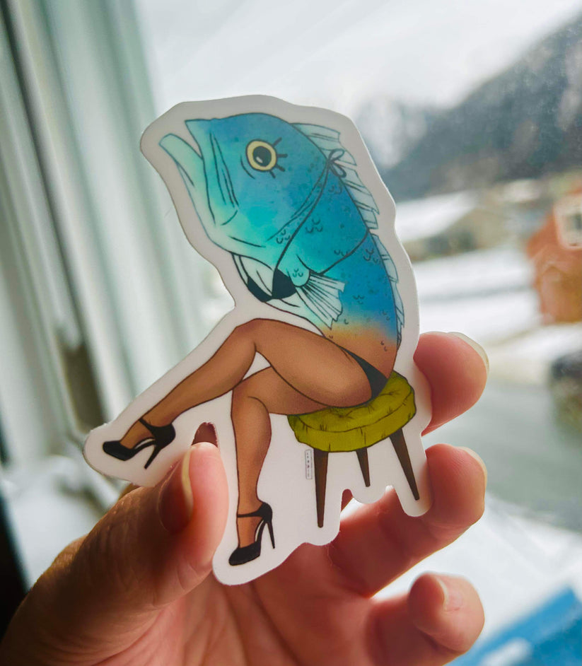 Reverse Mermaid Sticker