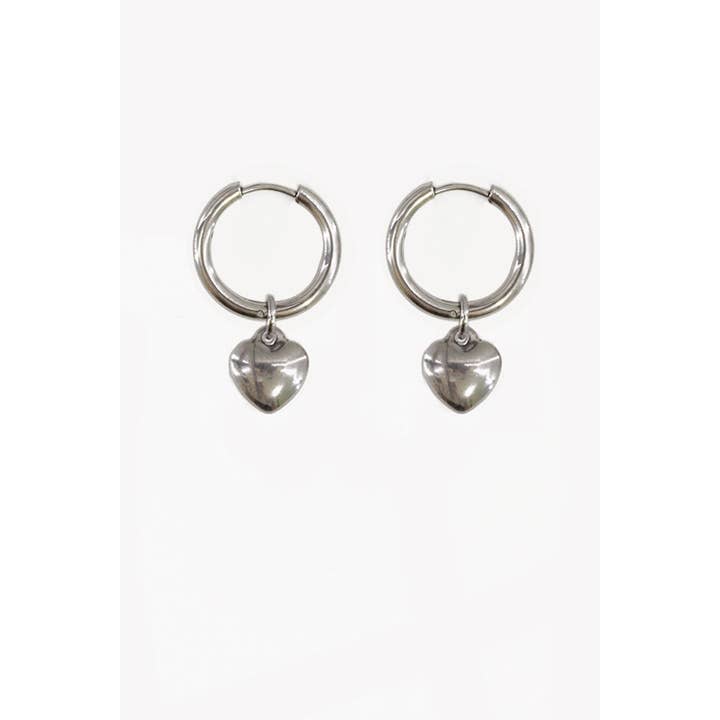 Little Heart Hoop Earrings