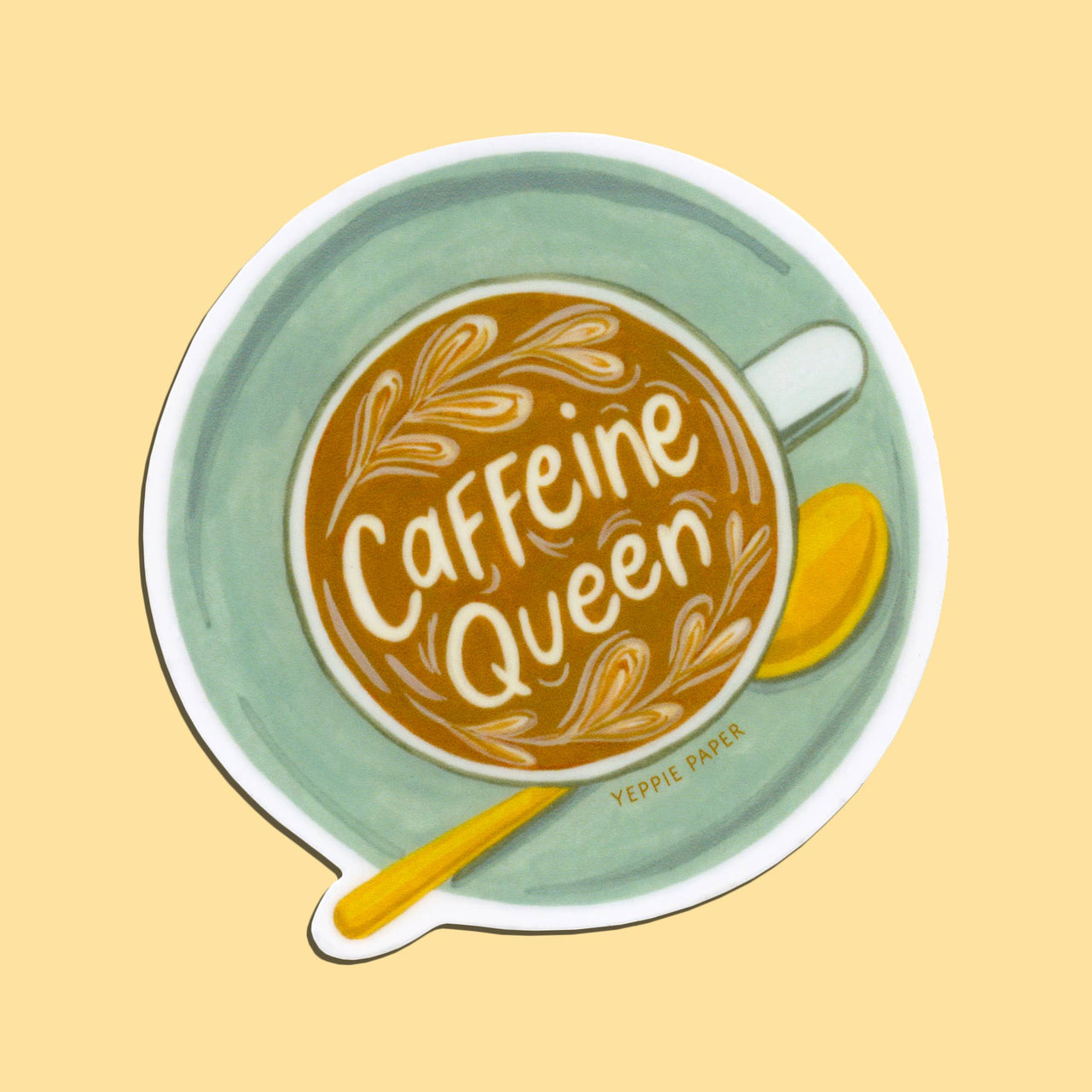 Caffeine Queen Sticker