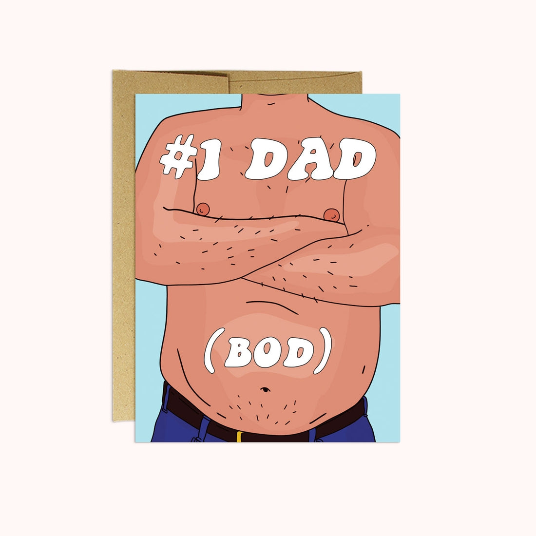 Dad Bod Father's Day Card