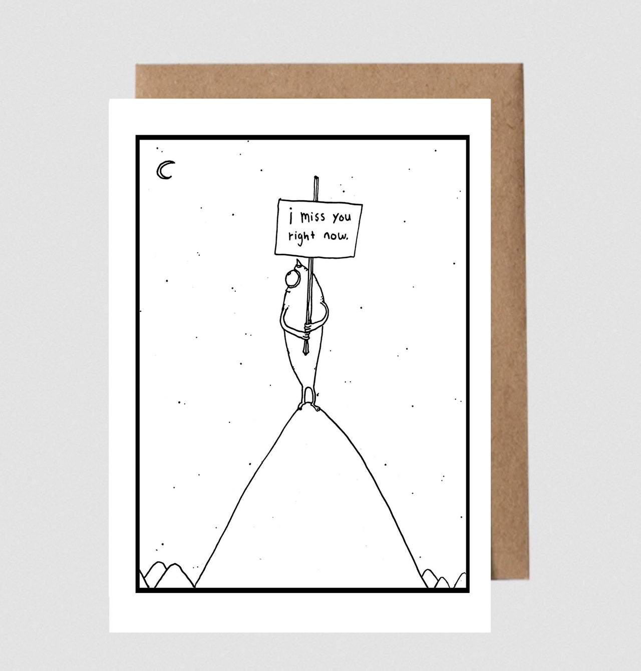 I Miss You Right Now Greeting Card