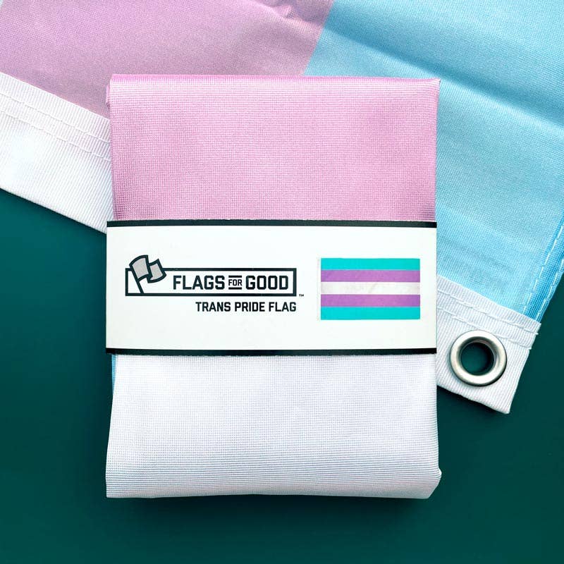 Transgender (Trans) Pride Flag: (L) 3ft x 5ft Single Sided