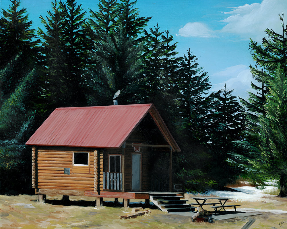 Cowee Meadow Cabin Print