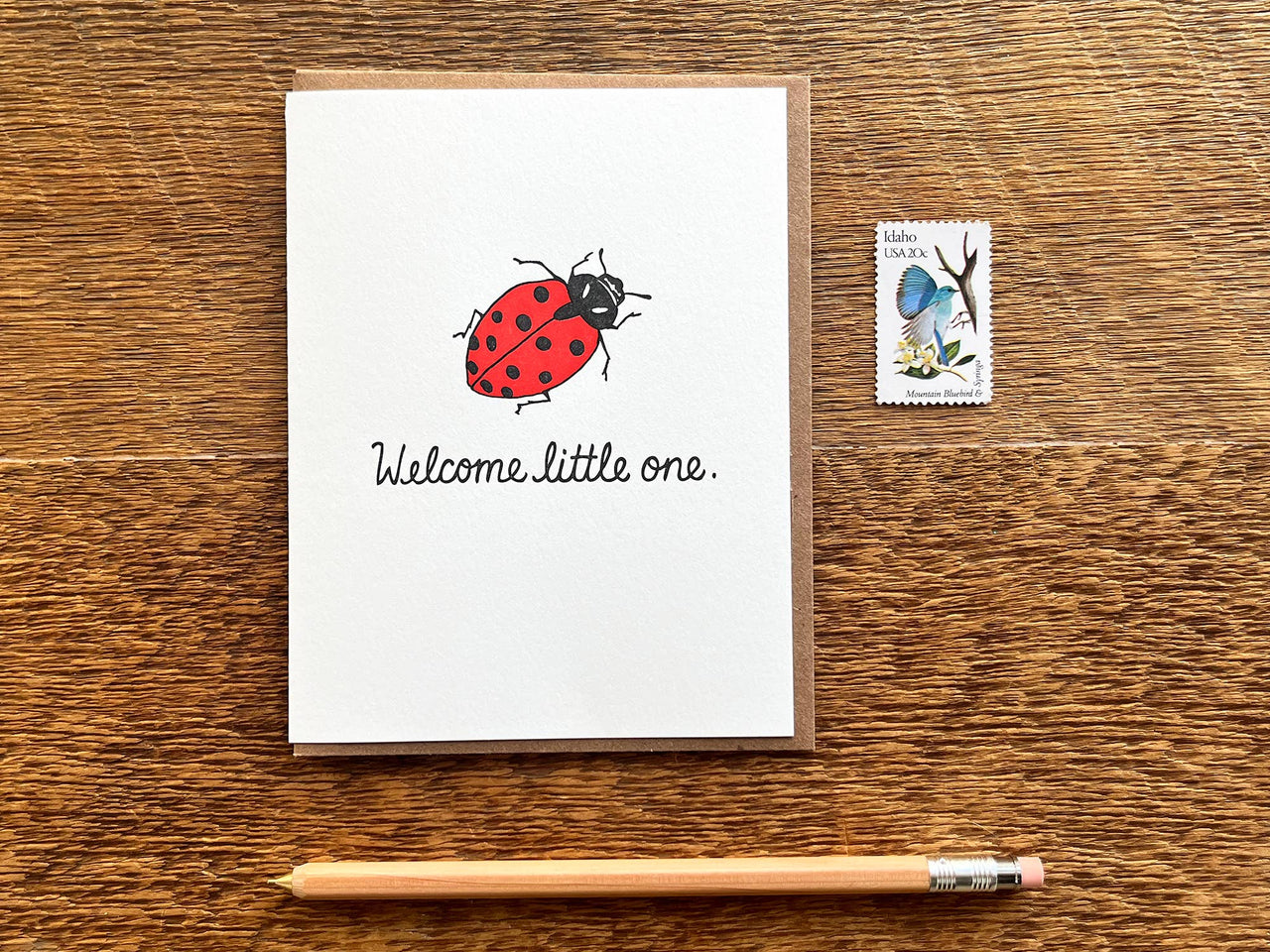 Welcome Lady Bug Card