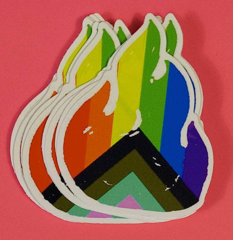 Progress Pride Flame Sticker