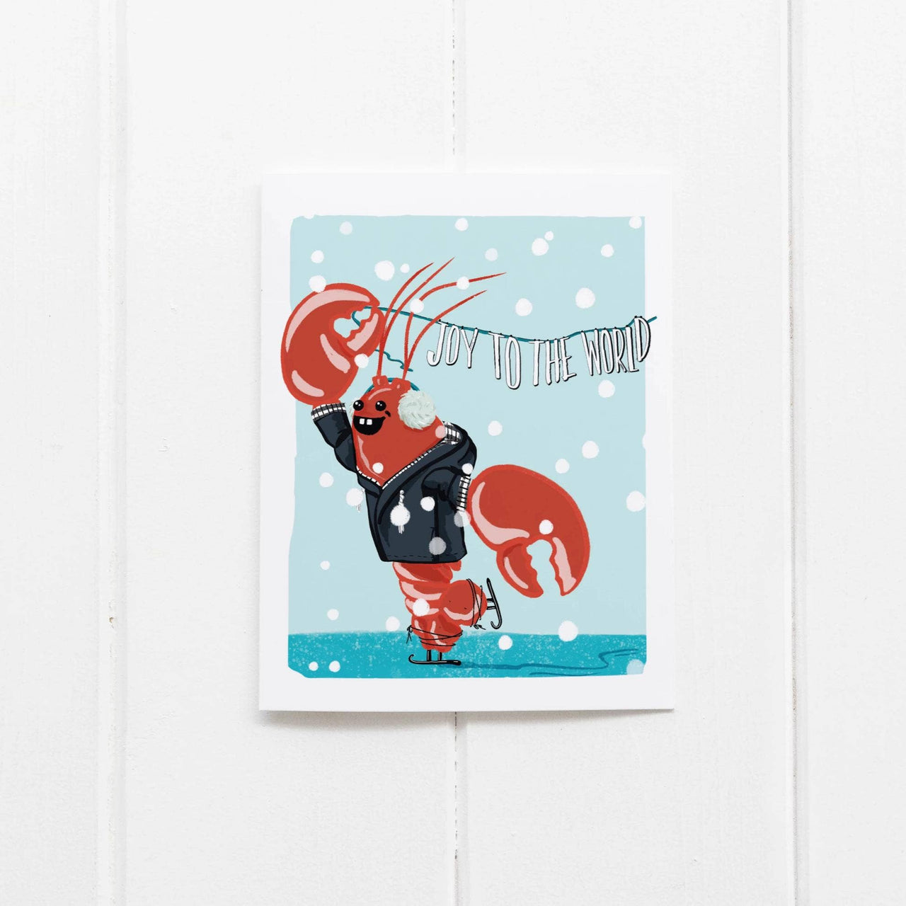 Lobster Joy to the World Greeting Card