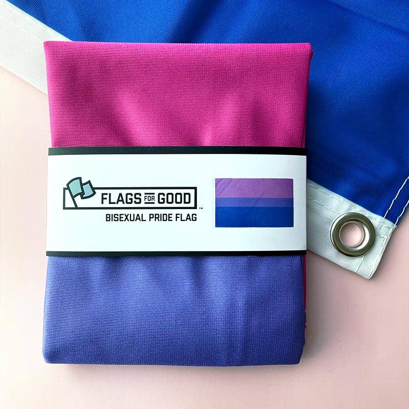 Bisexual (Bi) Pride Flag: (M) 2ft x 3ft Single-Sided with Grommets