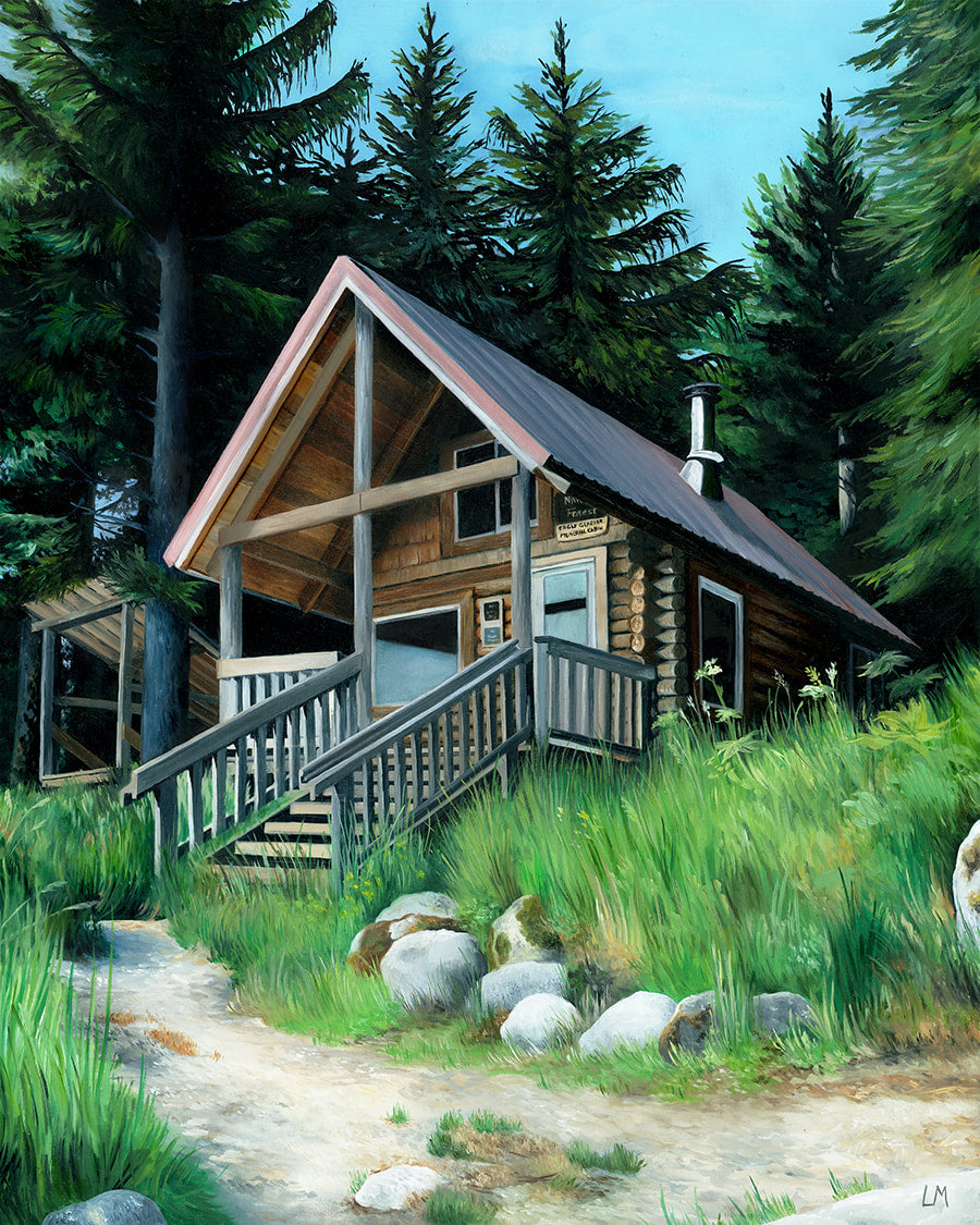 Eagle Glacier Cabin Print