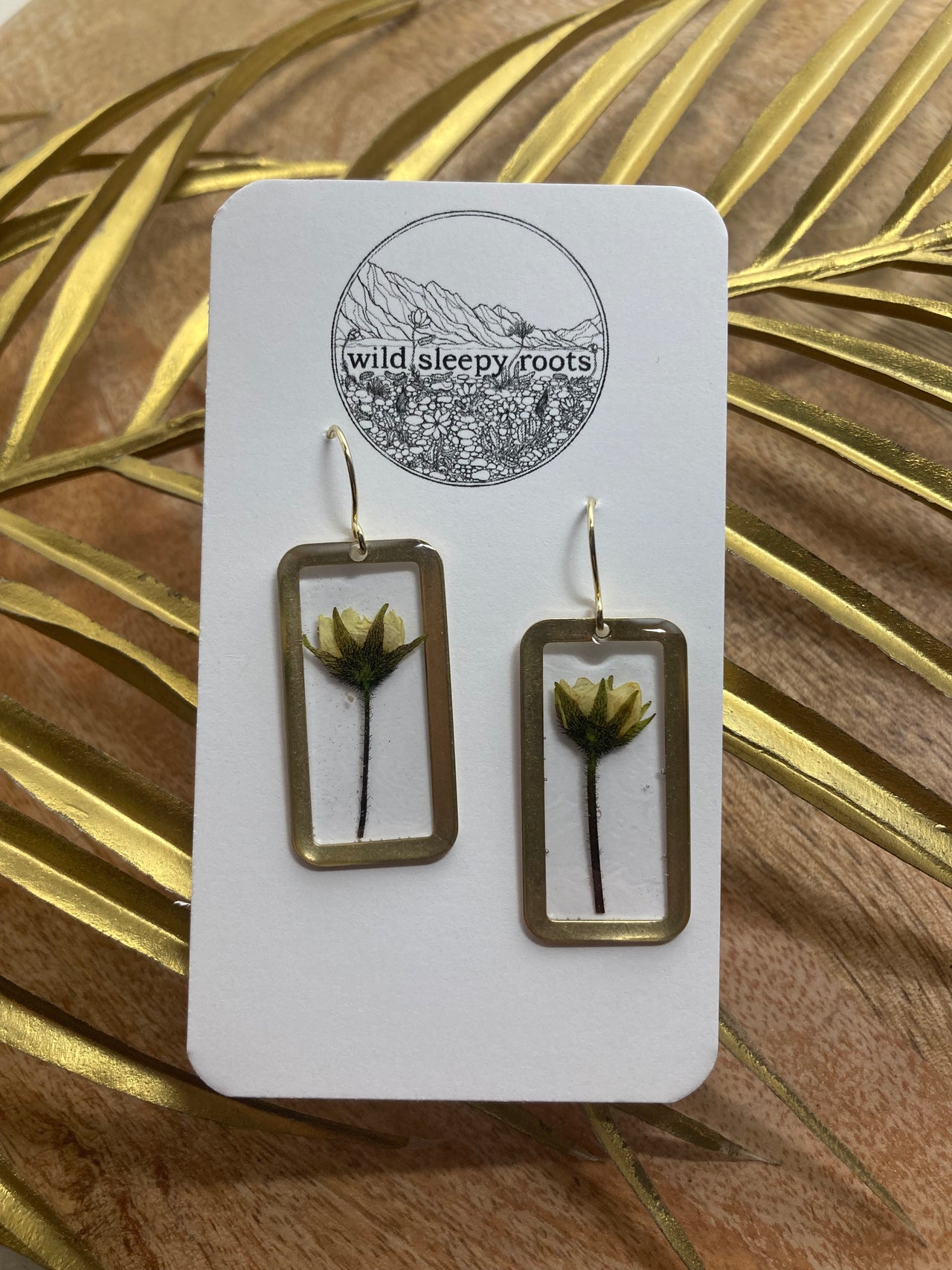 Cinque Foil Rectangle Earrings