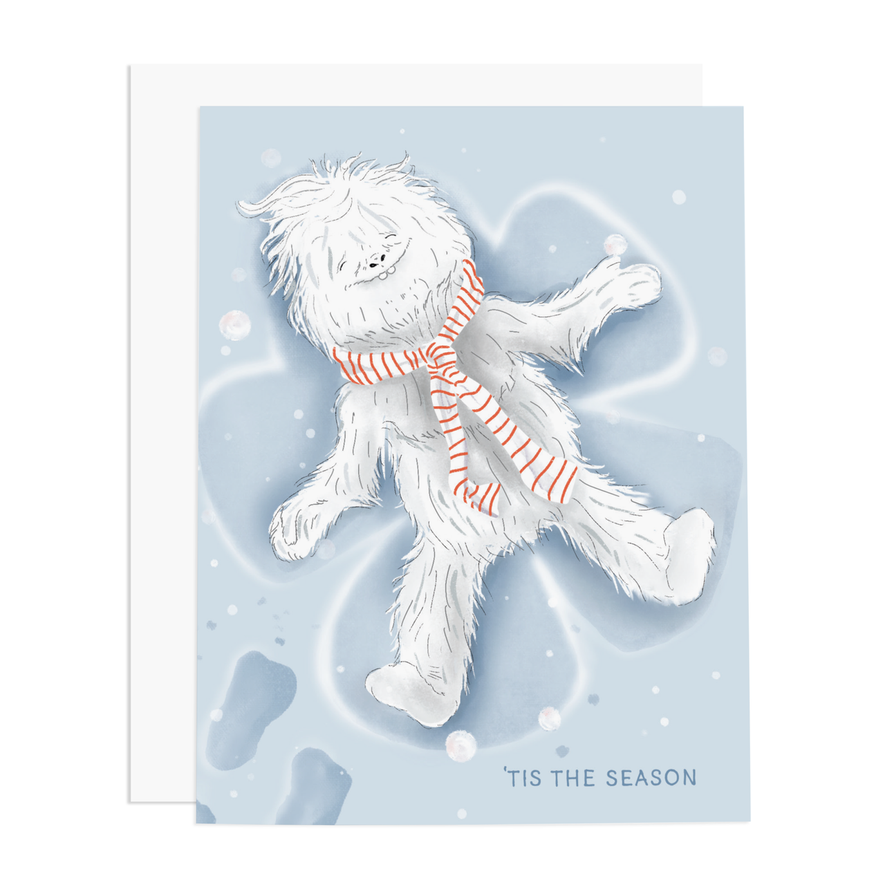 Yeti Snow Angel Card