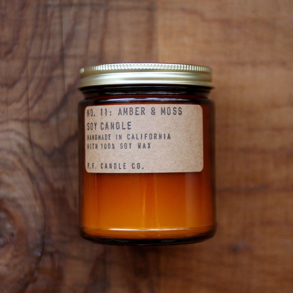 Amber and Moss Soy Candle