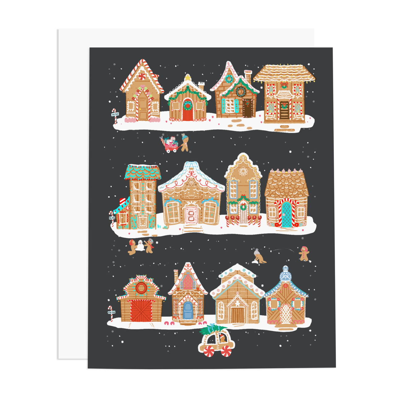 Gingerbread Town Card